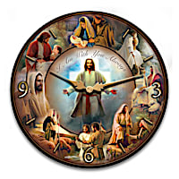 Greg Olsen "Life Of Christ" Wooden Wall Clock