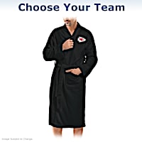 NFL Men's Knee-Length Bath Robe: Choose Your Team