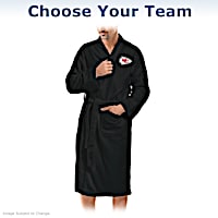 NFL Men's Knee-Length Bath Robe: Choose Your Team