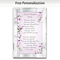 Granddaughter, You Are Loved Personalized Wall Decor