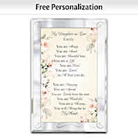 Personalized Daughter-In-Law Mirror-Framed Wall Plaque