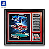 Chevy Bel Air Tribute Wall Decor With Metal Medallion