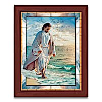 "The Lord's Prayer" Stained-Glass Wall Decor Lights Up