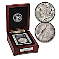 Last San Francisco 1935-S Peace Silver Dollar With Display