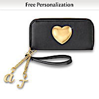 "Love My Style" Wallet With Two Initial Charms