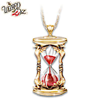 Fully Functional THE WIZARD OF OZ Hourglass Pendant Necklace