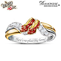 DOROTHY's Ruby Slippers Ring With 18K Gold-Plated Accents