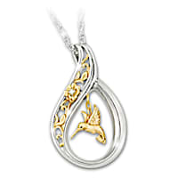 Heaven's Messenger Diamond Pendant Necklace
