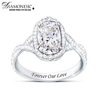 7-Carat Simulated Diamond Forever Our Love Diamonesk Ring