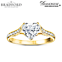 "Love At First Sight" Heart-Shaped Simulated Diamond Ring