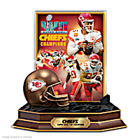 Chiefs Super Bowl LVII Tribute With Bronzed Helmet