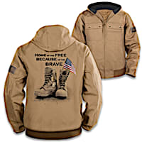 U.S. Military Men's Canvas Jacket With Quilted Lining