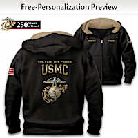 U.S. Marines Heroes Men’s Personalized Hoodie