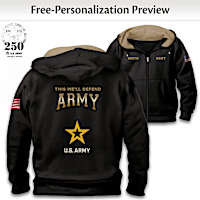 U.S. Army Heroes Men’s Personalized Hoodie