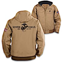 U.S. Marines Canvas Jacket With Embroidered Emblem