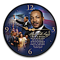 Rev. Dr. Martin Luther King Jr. Wall Clock