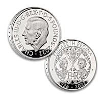 2022 King Charles III & Queen Elizabeth II Silver Coin
