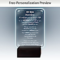 Son, Light Of My Life Personalized Sculpture
