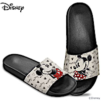 Disney Mickey Mouse And Minnie Mouse Slip-On Sandals