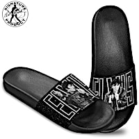 Elvis Presley "Rock 'N' Roll" Women's Slide Sandals