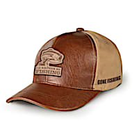 "Gone Fishing" Men's Hat With Largemouth Bass Patch