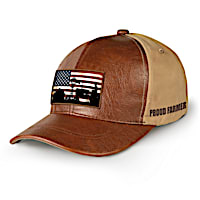 Proud Farmer Men's Hat With American Flag Patch