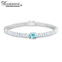 13.5-Carat Royal Aqua Diamonesk Bracelet