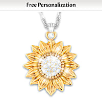 My Granddaughter, My Sunshine Personalized Pendant Necklace
