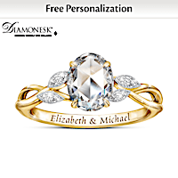 Eternal Reflection Of Love Personalized Ring