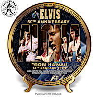 Elvis "Aloha From Hawaii" Tribute Plate With Concert Imagery