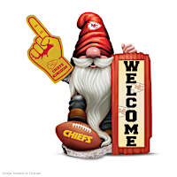 Kansas City Chiefs Gnome Welcome Sign