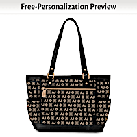 Exotic Elegance Personalized Monogram Shoulder Bag