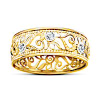 Golden Romance Diamond Ring