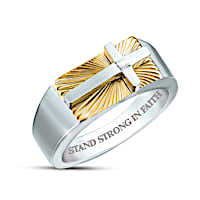 Genuine Diamond Strong In Faith Ring