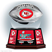 Chiefs Super Bowl LVII Levitating Football Sculpture