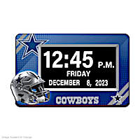 Dallas Cowboys Easy Read Full Disclosure LED Clock