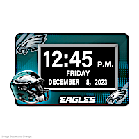 Philadelphia Eagles Easy Read Full Disclosure LED Clock