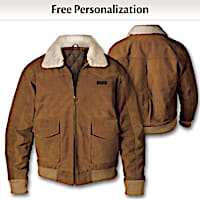 Suede Bomber Personalized Men’s Jacket
