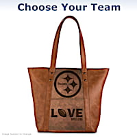 NFL Faux Leather Tote Bag: Choose Your Team