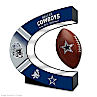 Dallas Cowboys Levitating Football Sculpture