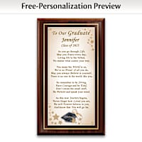 Words Of Wisdom Graduation Personalized Wall Decor