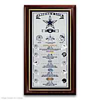 NFL Dallas Cowboys Commemorative Wooden Wall Plaque