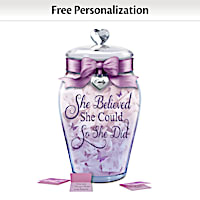 "She Believed She Could" Personalized Musical Wish Jar