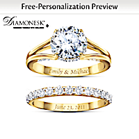 Forever Love Personalized Bridal Ring Set