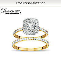 A Love Like No Other Personalized Bridal Ring Set