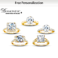 Personalized Diamonesk Engagement Ring: Choice Of 5 Designs