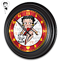 Betty Boop Illuminated Atomic Wall Clock