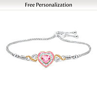 Birthstone Granddaughter Of Joy Spinning Bracelet