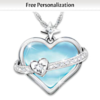 Granddaughter, My Shining Star Personalized Pendant Necklace