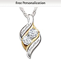 Loving Embrace Personalized Pendant Necklace